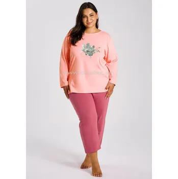 Dámské noční prádlo TARO Dámské pyžamo Patricia3471 Barva: zz51-marhuľová, Velikost: 2XL