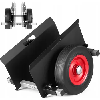 Stavební technika Přepravní vozík na desky, nosnost 453,6 kg, nastavitelná šířka, černý