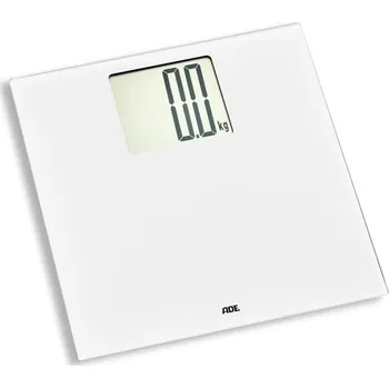 Osobní váha Koupelnová váha s velkým displejem ADE do 200 KG 30 x 30 cm bílá