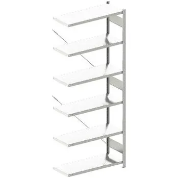 Dílenský regál META zásuvný regál nástavný 2500x1000x400 mm, nosn. 100 kg