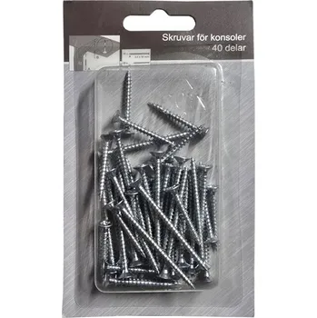 Vrták Sada 40 stříbrných vrutů 3,5x50 mm a 3,5x30 mm