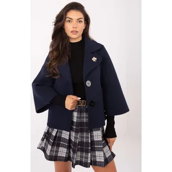 Dámský kabát Elegantní podzimní kabátek do A Rue Paris tmavě modrý EU velikost: Univerzální