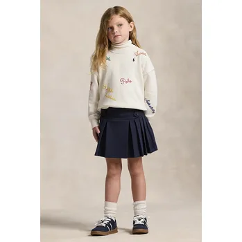 Dámská sukně Dětská sukně Polo Ralph Lauren tmavomodrá barva, mini, áčková, 312749584001 59X, vel. 88-93