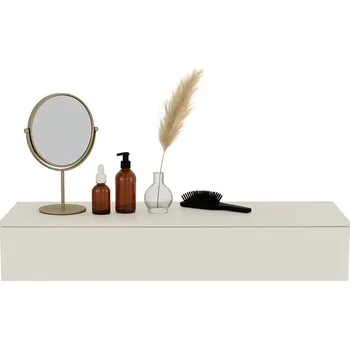 Toaletní stolek Toaletní Stolek závěsná konzola VOGA 90 cm kašmír matný šuplík s plným výsuvem