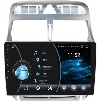 Autorádio 2DIN AUTORÁDIO S NAVIGACÍ ANDROID PEUGEOT 307 2/32 GB DSP ACARPLAY LTE
