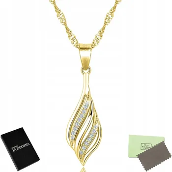 Náhrdelník ZLATÝ NÁHRDELNÍK 925 POVRCHOVĚ UPRAVENÝ RHODIEM PRO ŽENY