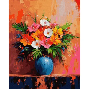 Malování podle čísel iPicasso Melodie zakletá v květech 40x50 cm na rámu