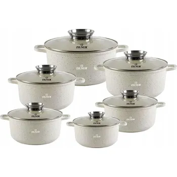 Sada nádobí Sada hrnců Zilner z hliníku, 12 ks.