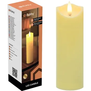 Svíčka LED svíčka/vložka 17x5cm 1ks Ruhhy 26720