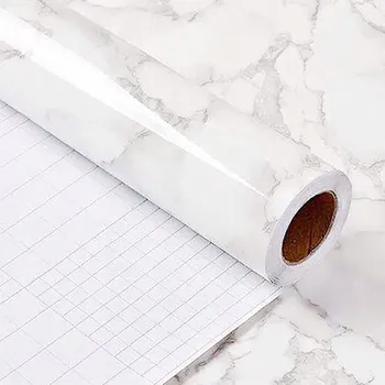 Tapeta NÁBYTKOVÁ SAMOLEPICÍ TAPETA DO KUCHYNĚ 5 M DIY JAZZOVÁ BÍLÁ