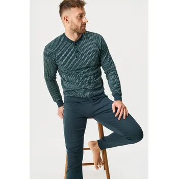 Dámské pyžamo Bavlněné pyžamo Billy dlouhé