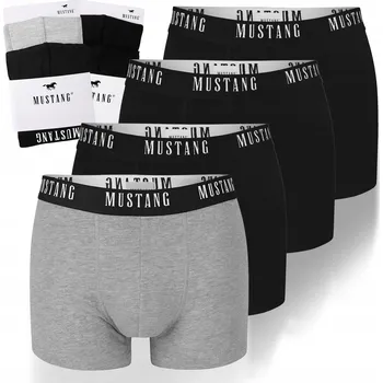 Pánské spodní prádlo Mustang Pánské boxerky 4 kusy Sada Bavlna Logo Barva Velikost M