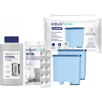 AquaFloow pro kávovary Philips Saeco: 2x filtr, odvápňovací tablety, kartáček