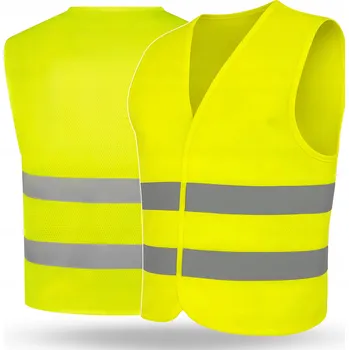 VÝSTRAŽNÁ SÍŤOVANÁ REFLEXNÍ VESTA PROOF PRODYŠNÁ ŽLUTÁ VEL. S