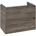 Villeroy & Boch Skyla - Skříňka pod umyvadlo 772x439 mm, 2 zásuvky, pro pravé umyvadlo, Stone Oak C79700RK