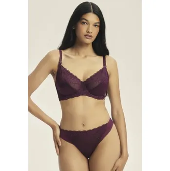 Těhotenská podprsenka Kojící podprsenka Esotiq Caris Hnědo-červená (Mahoniová) 70C