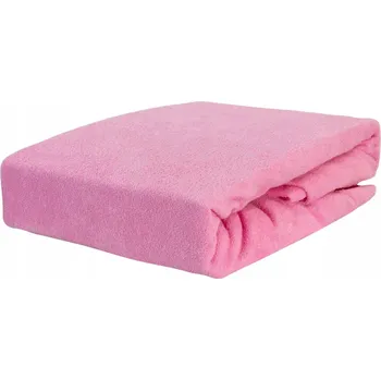 Prostěradlo FROTÉ PROSTĚRADLO S GUMOU 140x200 SVĚTLE RŮŽOVÉ