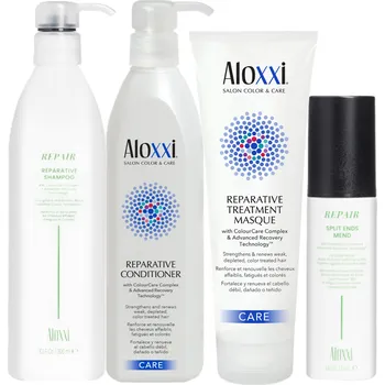 Šampon ALOXXI® Rekonstrukční šampon 300ml, kondicionér 300ml, maska 200ml, sérum 100ml