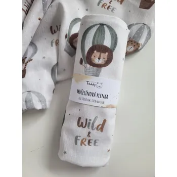 Plena Mušelínová plenka STANDARD 60 x 60 cm - wild and free