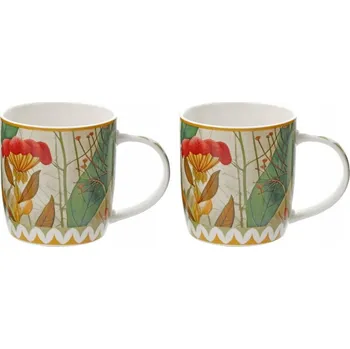 Sada 2 hrnků 420 ml na čaj žluté Rose&Tulipani Mirabilia