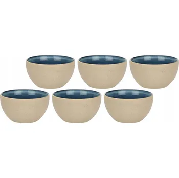 Sada misek 6 Ks 11,5 cm keramických modrých Arpeggio Rose&Tulipani