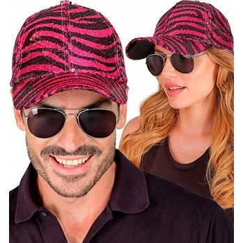 Čepice KŠILTOVKA FLITROVÁ RŮŽOVÁ VLNA FLITRY VLNY DISCO VLNA KARNEVAL