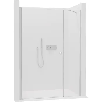 Cerano Sprchové křídlové dveře Antelo s pevnou částí L/P, 6 mm, chrom, transparentní sklo, 100x30 cm, CER-435878