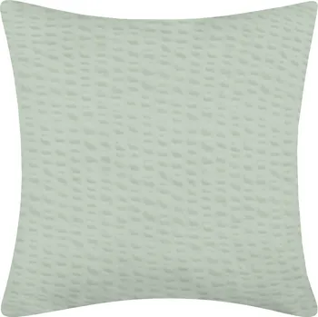 Povlak na dekorativní polštářek DARRÉ Krepový povlak na polštář Jednobarevný - světle zelený Velikost: 40 x 40