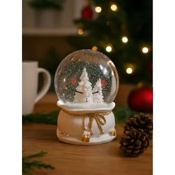 Vánoční dekorace Sinsay - Vánoční sněhová koule - bílá - 660GG-00X - 660GG-00X-ONE