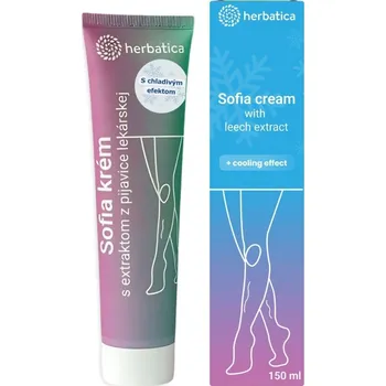 Péče o nohy Herbatica Sofia krém na žíly s extraktem z lékařské pijavice a kaštanem koňským s chladivým efektem 150 ml