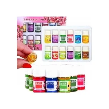 VONNÉ OLEJE SADA OLEJŮ DO ZVLHČOVAČE ZVLHČOVAČŮ AROMATERAPIE 12 Ks