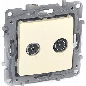 Elektrická zásuvka Anténní zásuvka nástěnná Legrand béžová