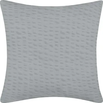 Povlak na dekorativní polštářek DARRÉ Krepový povlak na polštář Jednobarevný - světle šedý Velikost: 40 x 40
