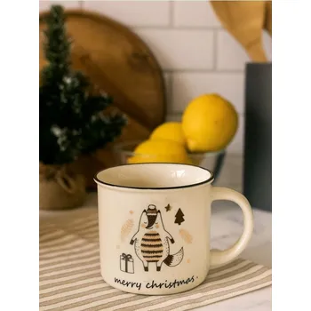 Sinsay - Hrnek se zimním motivem - bílá - 793GC-00X - 793GC-00X-ONE