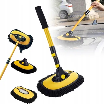 Mycí kartáč na vozidlo Kartáč na mytí auta z mikrovlákna s teleskopickou rukojetí