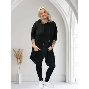 Dámská mikina Dámské mikinové šaty Barva: Černá, Size system: One size