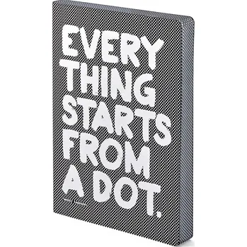 Zápisník Zápisník Nuuna EVERYTHING STARTS FROM A DOT 52156 modrá 95X
