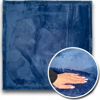 Koberec MODERNÍ KOBEREC PUFFY SOFT NAVY 80X80CM SILNÝ MĚKKÝ PROTISKLUZOVÝ