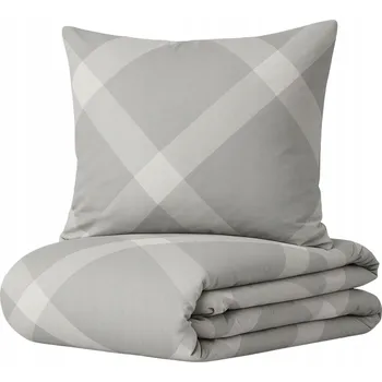 Povlečení Povlečení bavlněné 200x220 + 70x80 KOSTKA ŠEDÁ ČESKÁ VÝROBA SILNÉ