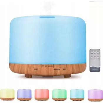 Aroma difuzér Difuzér Zvlhčovač vzduchu Aromaterapie Vůně + Noční Lampa LED Dálkové ovládání