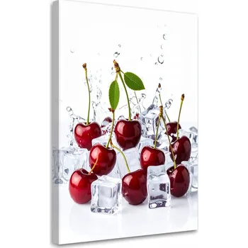Obraz Obraz do kuchyně jídelny, Třešně ovoce v ledu 70x100