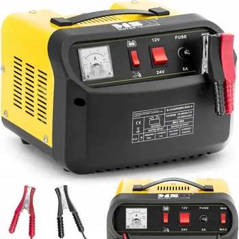 Nabíječka autobaterie AUTO NABÍJEČKA S FUNKCÍ STARTOVÁNÍ (BOOSTER) 12/24V 45A