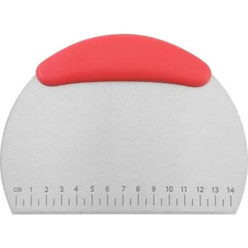 Kuchyňská stěrka Červená cukrářská stěrka s měřítkem - na dorty a pečení