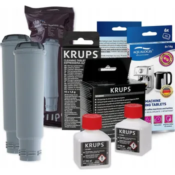 Kávovar Zestaw Krups - KRUPS F08801 2ks, Krups XS9000, KRUPS XS3000, Decalc 6 Ks