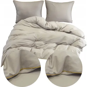 Povlečení Povlečení 160x200 3 dílů Povlečení 70x80 Satén Bavlna S Bizou CAN Jednotná