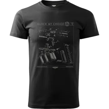 Pánské tričko Mars&Arms - Triko Glock Schéma