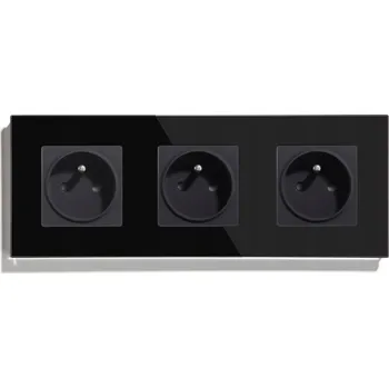 Elektrická zásuvka Černá Elektrická Zásuvka do zdi BSEED