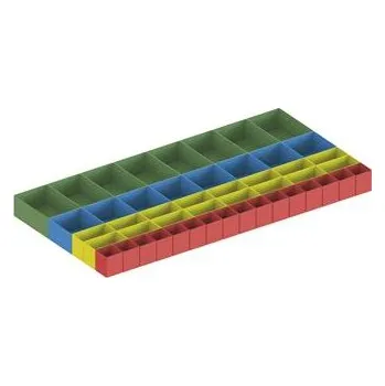 Úložný box META set 1 plastové boxy 48 ks