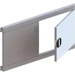 META dvoukřídlé dveře 1/1, výška 500 mm, světle šedá RAL 7035