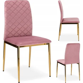 Jídelní židle Židle eHokery růžový velur 1 ks